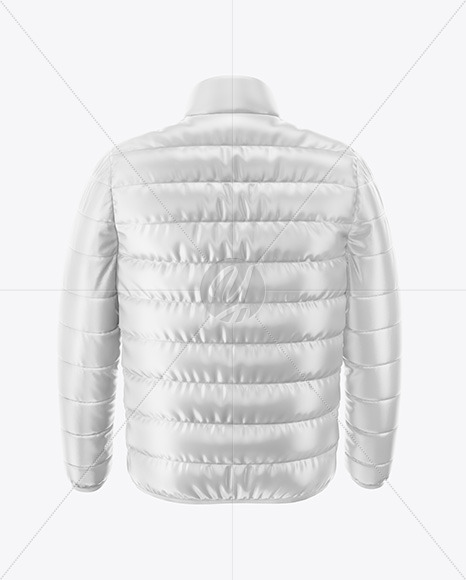 Men S Down Jacket Mockup Back View In Apparel Mockups On Yellow Images Object Mockups