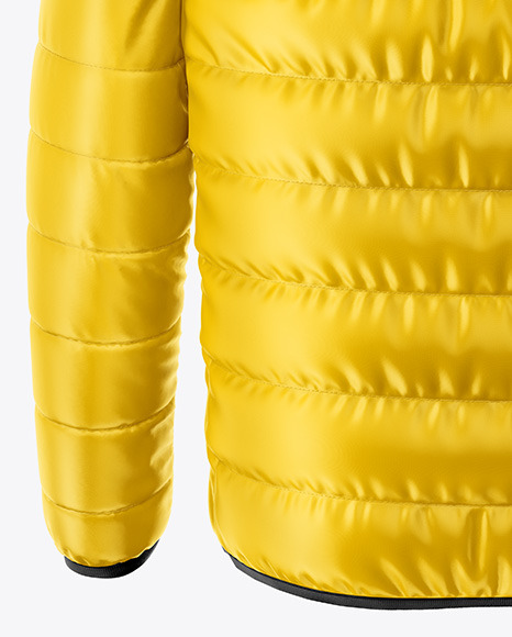 Download Men S Down Jacket Mockup Back View In Apparel Mockups On Yellow Images Object Mockups