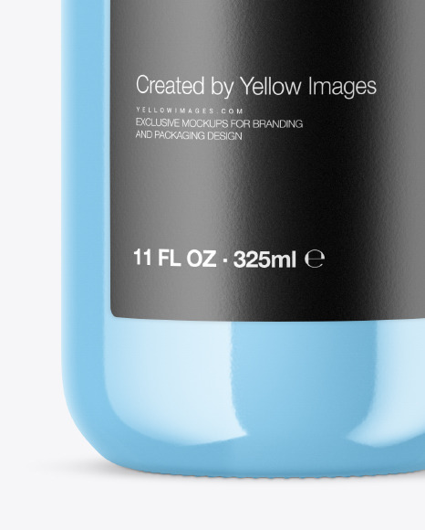 Download Glossy Water Bottle Mockup In Bottle Mockups On Yellow Images Object Mockups PSD Mockup Templates