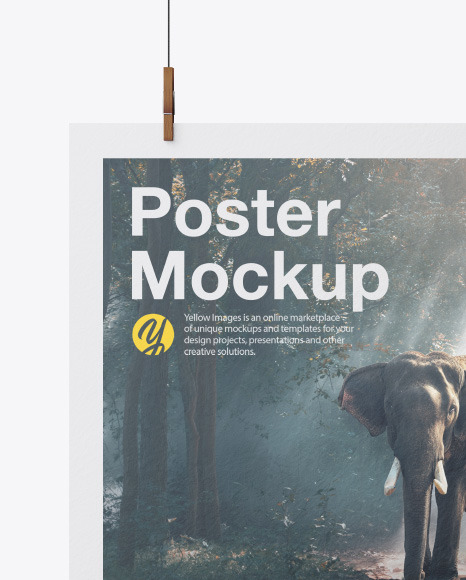 Textured A2 Poster Mockup PSD #4