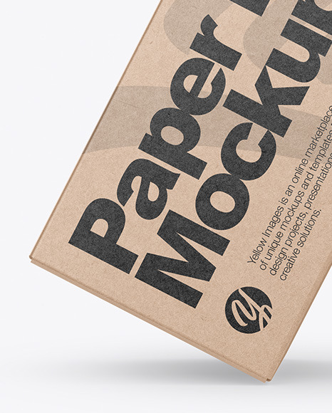 Two Kraft Boxes Mockup PSD #1