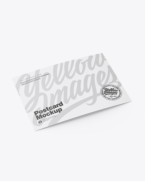Matte A5 Postcard Mockup PSD #2