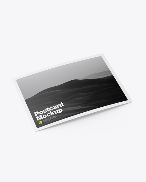 Matte A5 Postcard Mockup PSD #7
