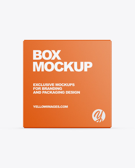 Download Box Mockup Front Yellowimages