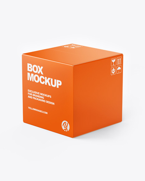 Download Paper Box Mockup In Box Mockups On Yellow Images Object Mockups PSD Mockup Templates