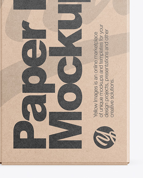 Two Kraft Boxes Mockup PSD #1