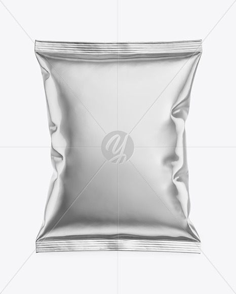 Download Metallic Snack Package Mockup In Flow Pack Mockups On Yellow Images Object Mockups Yellowimages Mockups