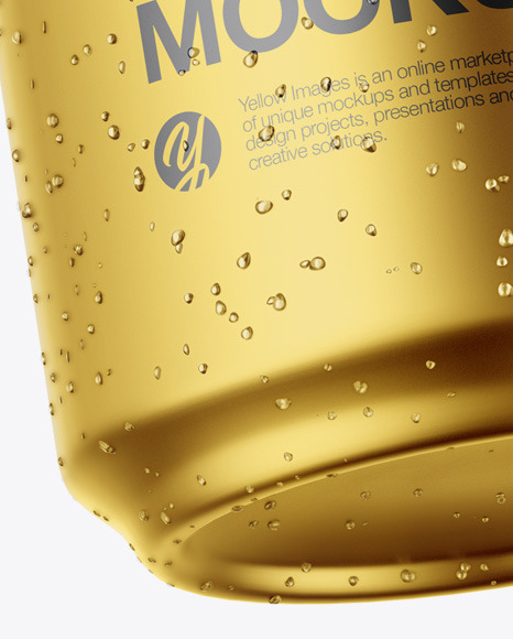 Matte Metallic Can Mockup PSD #6