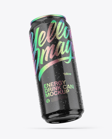 Glossy Can Mockup PSD #2