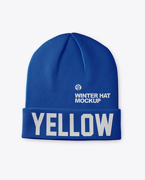 Download Winter Hat Mockup In Apparel Mockups On Yellow Images Object Mockups