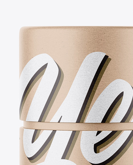 Kraft Paper Tube Mockup PSD #1