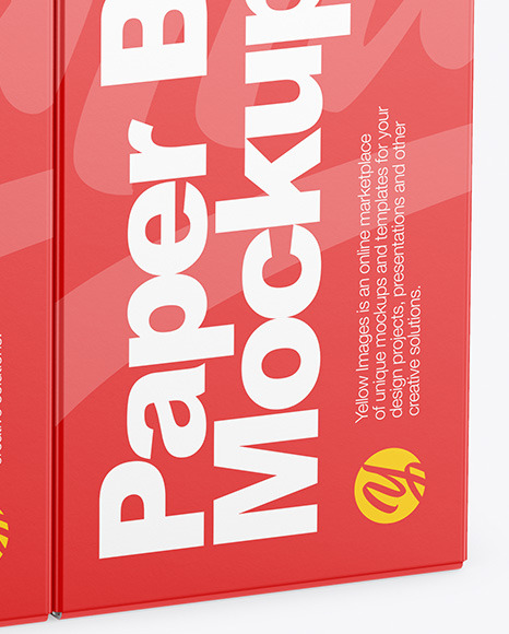 Two Paper Boxes Mockup PSD #4