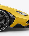 Super Car Mockup - Side View