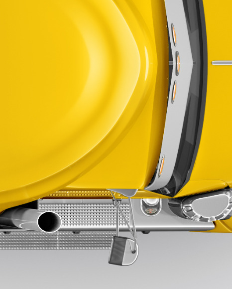 Truck Mockup - Top View Truck Mockup - Top View