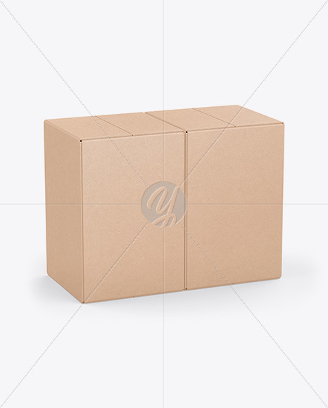 Download Two Kraft Boxes Mockup In Box Mockups On Yellow Images Object Mockups Yellowimages Mockups