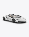 Super Car Mockup - Half Side View