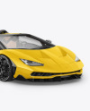 Super Car Mockup - Half Side View