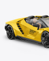 Super Car Mockup - Half Side View