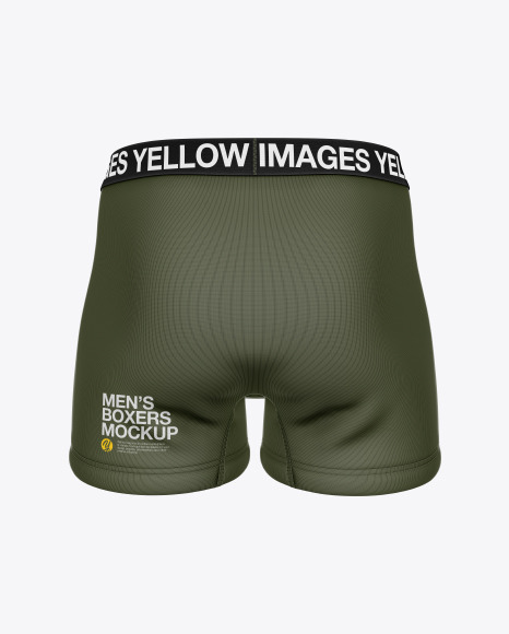 Men S Boxer Briefs Mockup In Apparel Mockups On Yellow Images Object Mockups