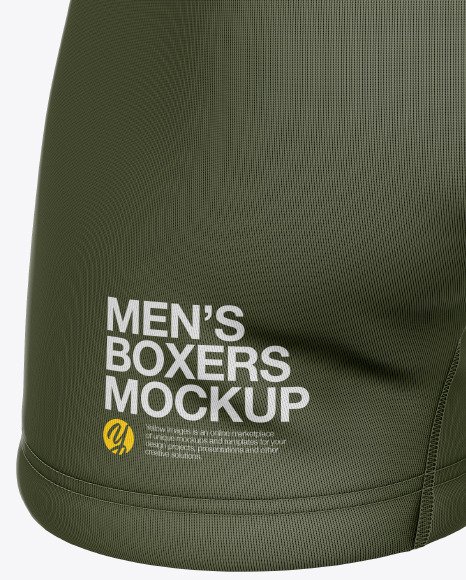 Download Men's Boxer Briefs Mockup in Apparel Mockups on Yellow ...