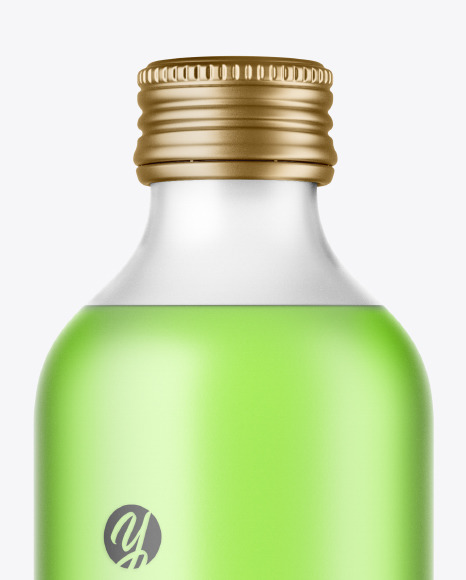 Frosted Drink Bottle Mockup PSD #2
