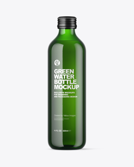 Download Green Water Bottle Mockup In Bottle Mockups On Yellow Images Object Mockups PSD Mockup Templates