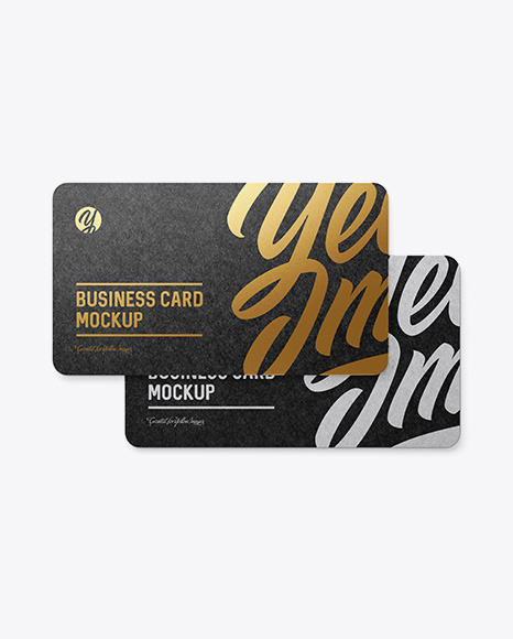 Kraft Business Cards Mockup PSD #7