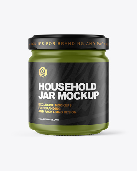 Matte Jar Mockup PSD #2