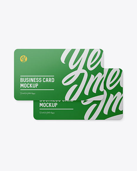 Download Plastic Business Card Mockups In Stationery Mockups On Yellow Images Object Mockups PSD Mockup Templates