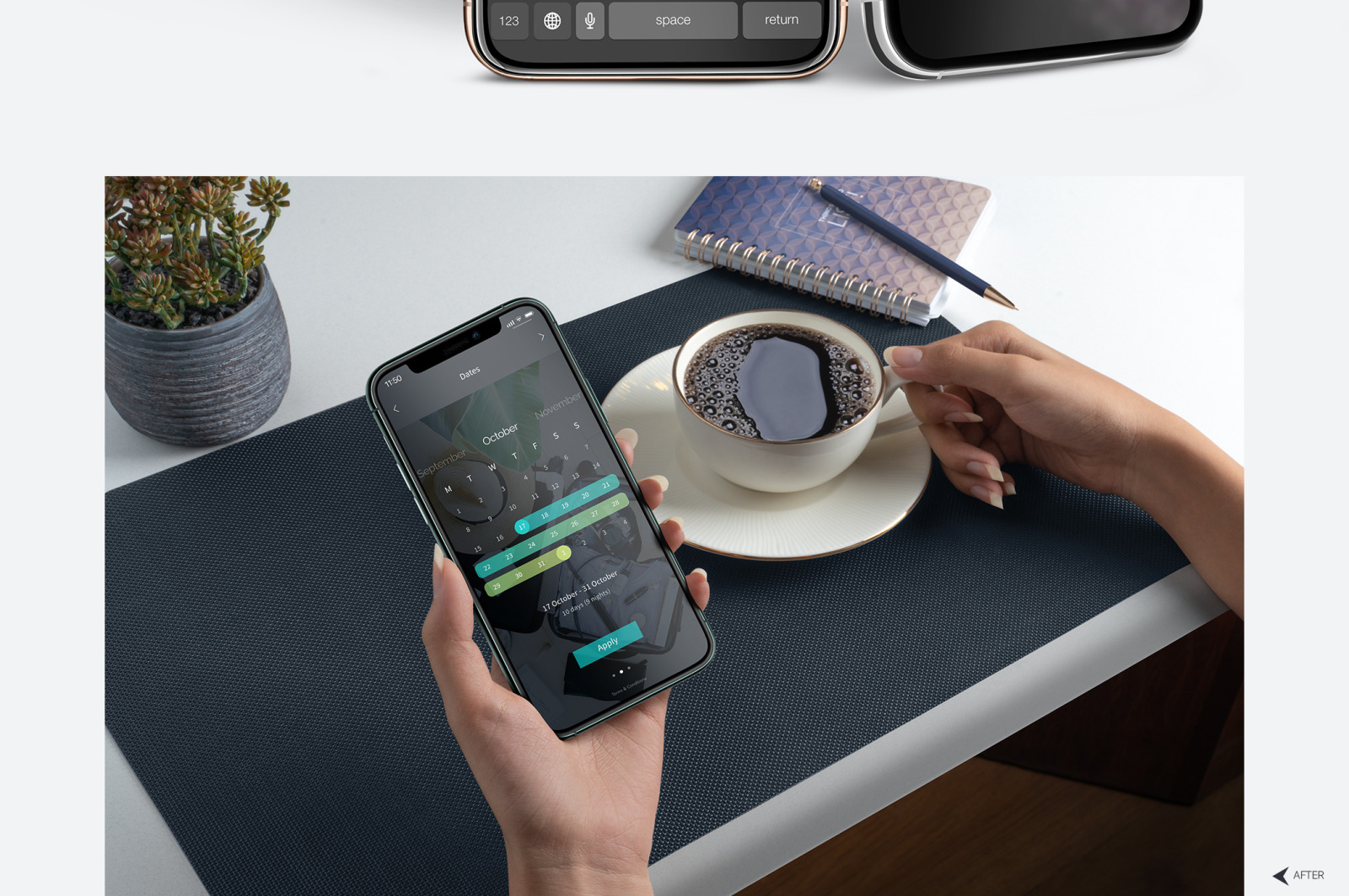 iPhone 11 Pro Display Mockups Pack of 71 on Yellow Images Creative Store