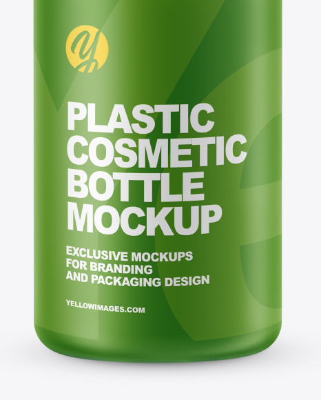 Matte Cosmetic Bottle Mockup In Bottle Mockups On Yellow Images Object Mockups