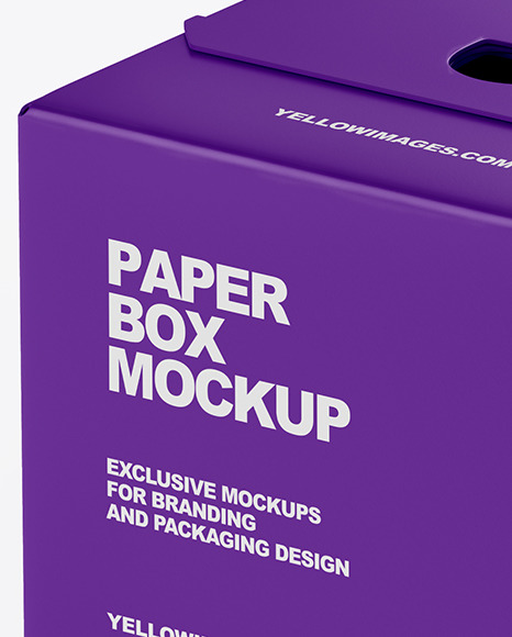 Paper Box Mockup PSD #2