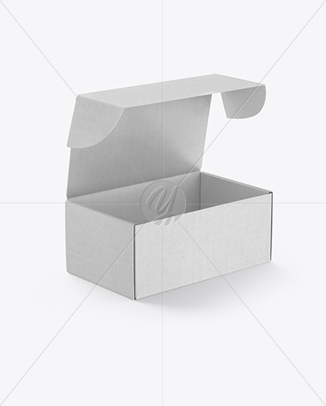 Download Opened Kraft Box Mockup In Box Mockups On Yellow Images Object Mockups