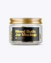 Weed Buds Jar Mockup