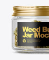 Weed Buds Jar Mockup