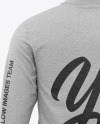 Download Men S Heather Long Sleeve T Shirt Mockup Back View In Apparel Mockups On Yellow Images Object Mockups