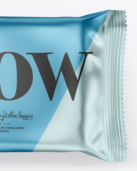 Metallic Snack Bar Mockup PSD #1