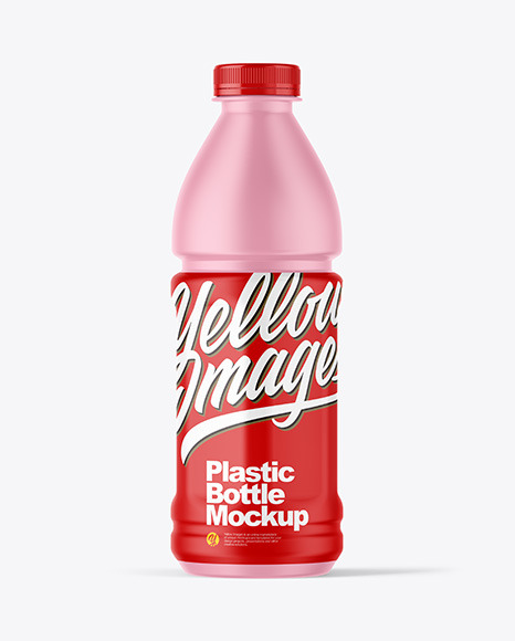 Matte Plastic Bottle Mockup PSD #2