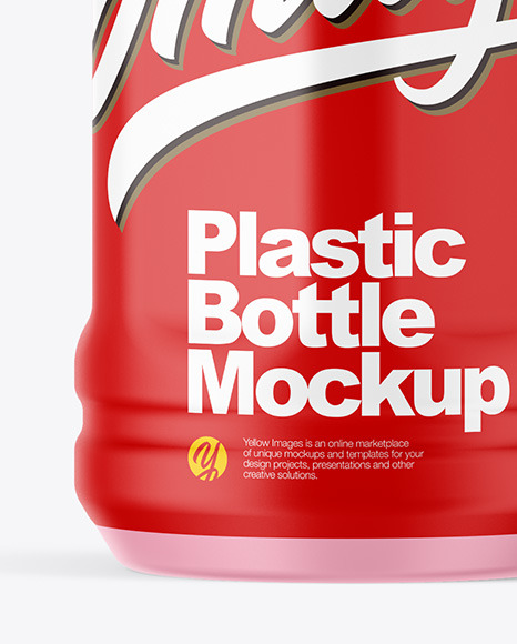 Matte Plastic Bottle Mockup PSD #6