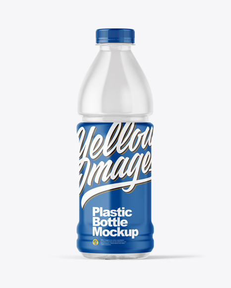 Clear Plastic Bottle Mockup PSD #2