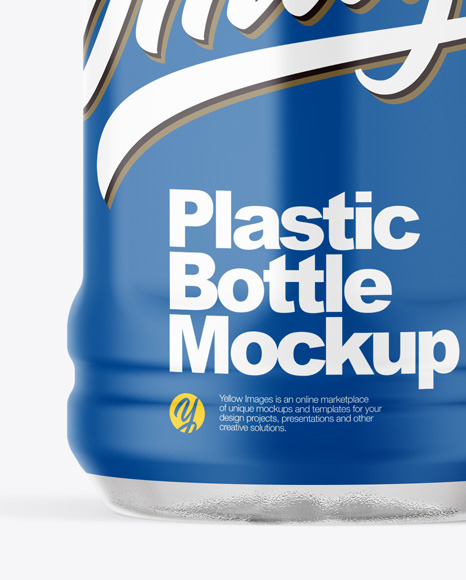 Clear Plastic Bottle Mockup PSD #6