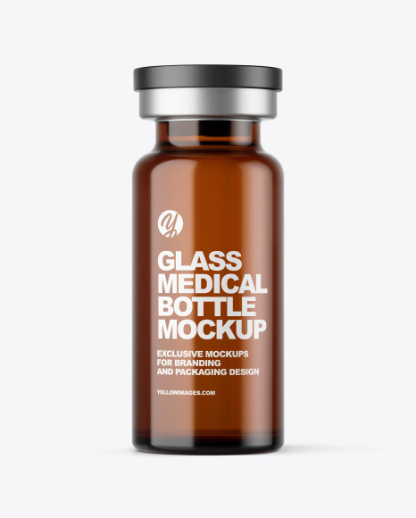 Download Amber Glass Medical Bottle Mockup In Bottle Mockups On Yellow Images Object Mockups Yellowimages Mockups