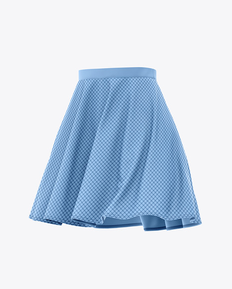 Download Skater Skirt Mockup - Front Half-Side View in Apparel ...