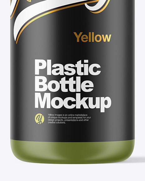Matte Plastic Bottle Mockup PSD #1