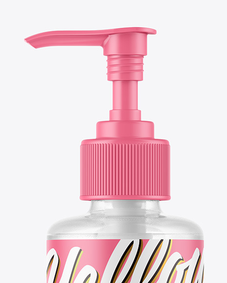 Clear Plastic Bottle Mockup PSD #2