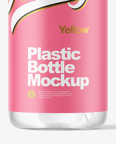 Clear Plastic Bottle Mockup PSD #1