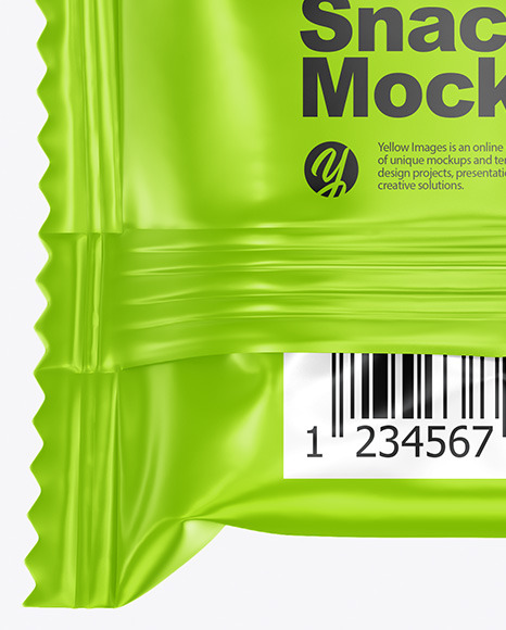 Glossy Snack Bar Mockup PSD #1