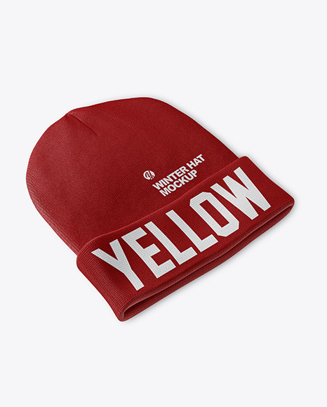 Download Winter Hat Mockup In Apparel Mockups On Yellow Images Object Mockups