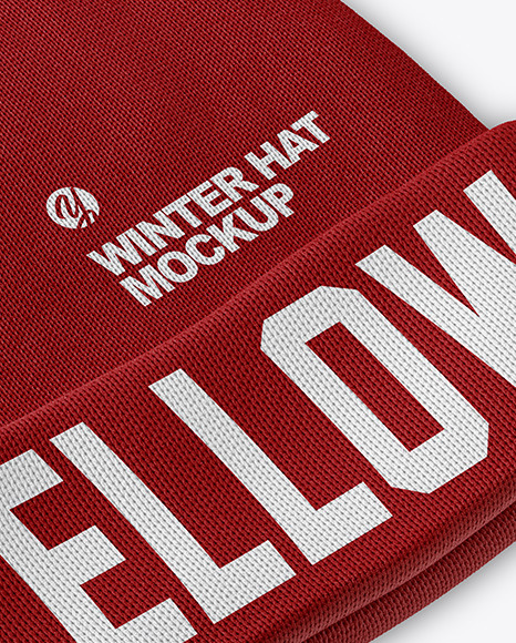 Download Winter Hat Mockup In Apparel Mockups On Yellow Images Object Mockups