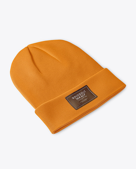 Winter Hat Mockup In Apparel Mockups On Yellow Images Object Mockups